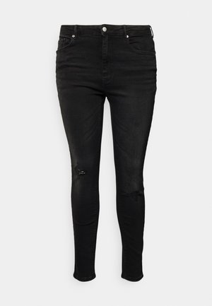 CARLAOLA KNEE CUT - Skinny džíny - black