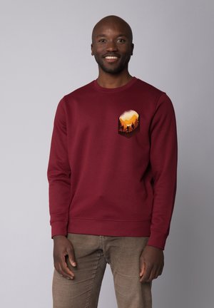 Sweatshirt - burgundy