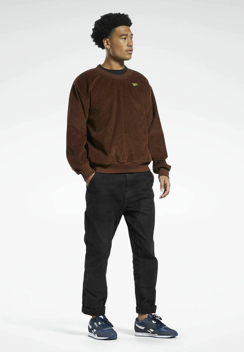 Reebok Classics Brown Corduroy Crewneck Sweatshirt