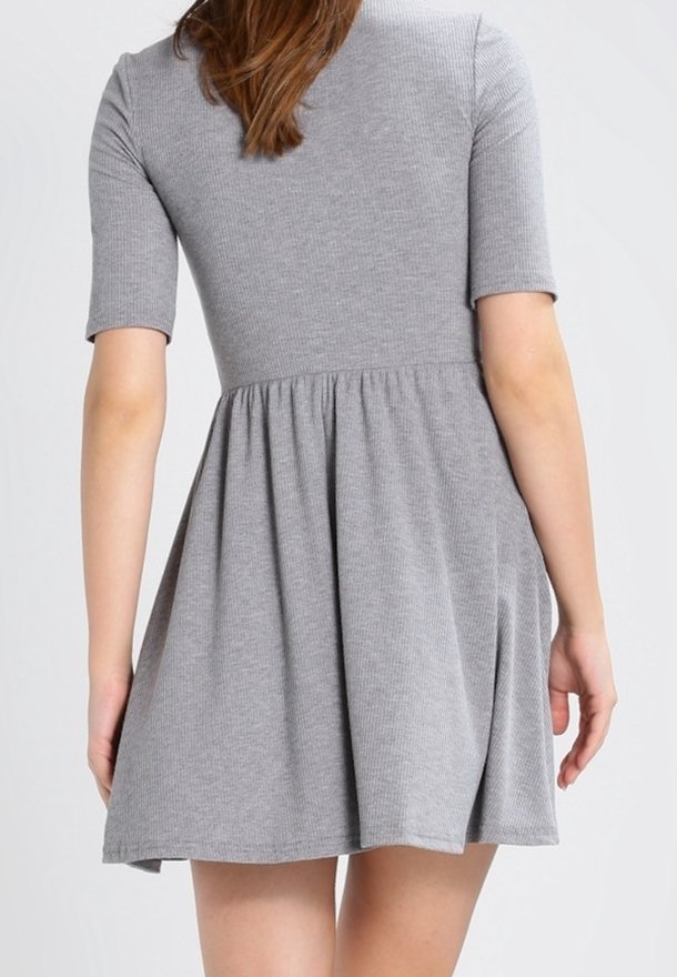 Topshop Jersey dress - grey - (Pre-owned) - Zalando