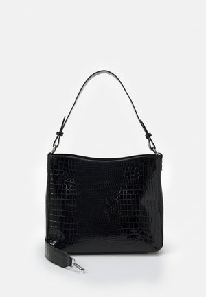 AMBLE CROCO - Handbag - black