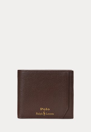 Polo Ralph Lauren, PEBBLED LEATHER BILLFOLD WALLET - Portefeuille - dark brown