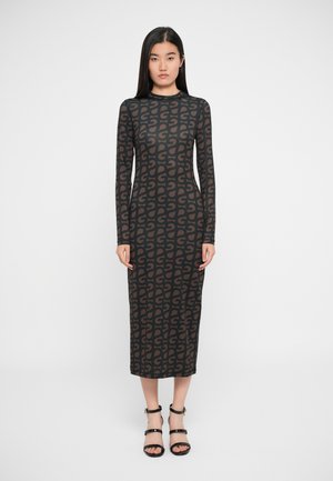 LONG SLEEVE MIDI DRESS - Robe en jersey - multi-coloured