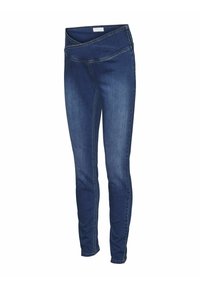 MAMALICIOUS UMSTANDS - Jeans slim fit - medium blue denim