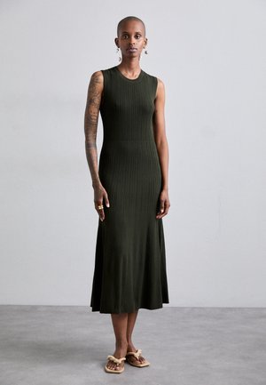 SHINY DRESS - Neulemekko - willow green