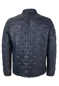 bugatti Lederjacke - navy