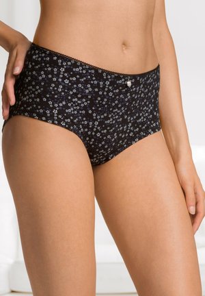 bonprix 4ER PACK ANSCHMIEGSAME MIT SCHIMMERND - Shorty - black