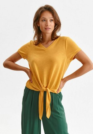 Top Secret Print T-shirt - żółty