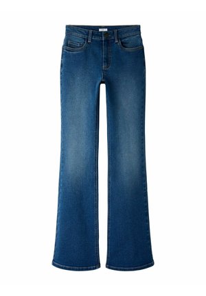 MID WAIST - Platėjantys džinsai - medium blue denim