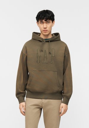 CORP LOGO - Kapuzenpullover - black moss