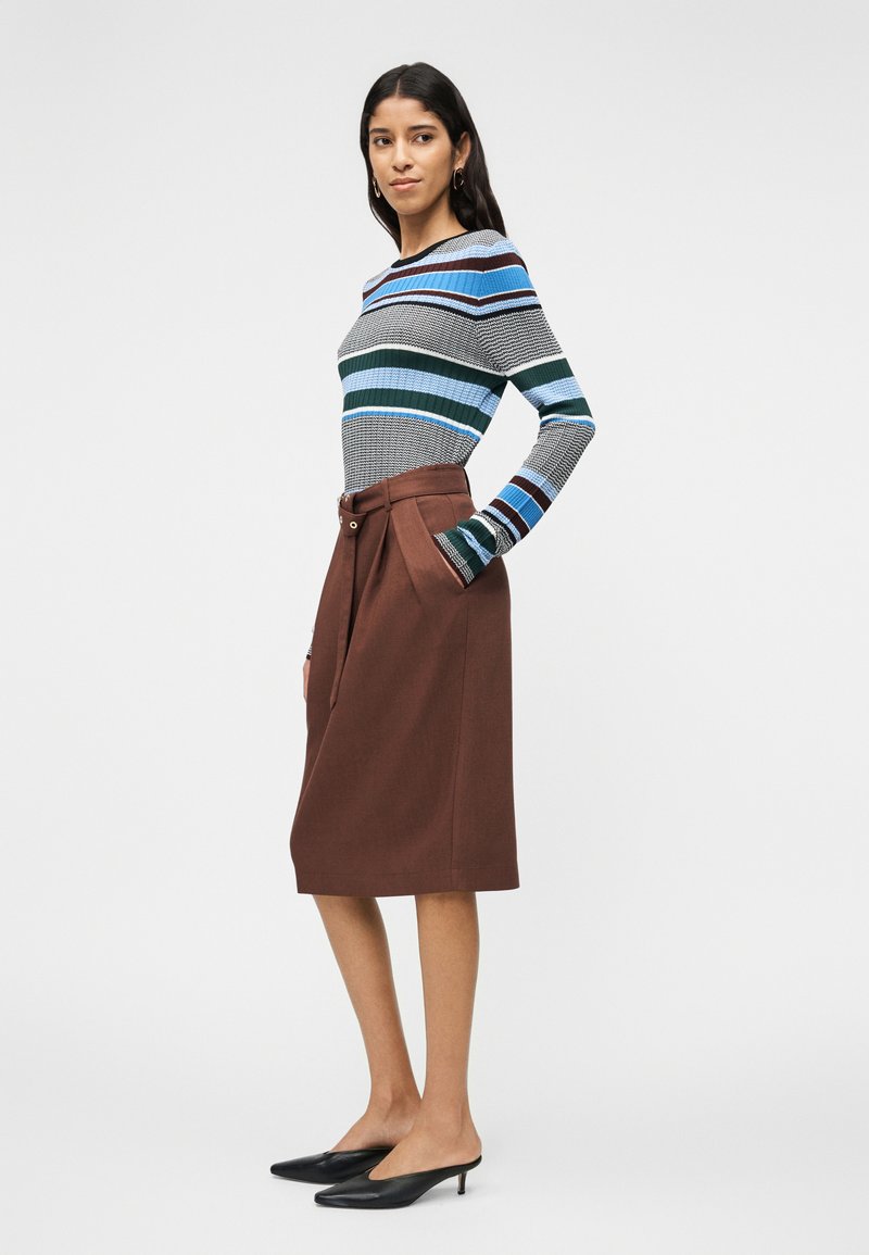 Jupe Crayon Marron Firetrap Taille 34 - Longueur 32 Pouces, Occasion Très Bon état