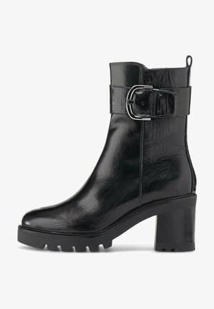 Platform ankle boots - dunkel blau