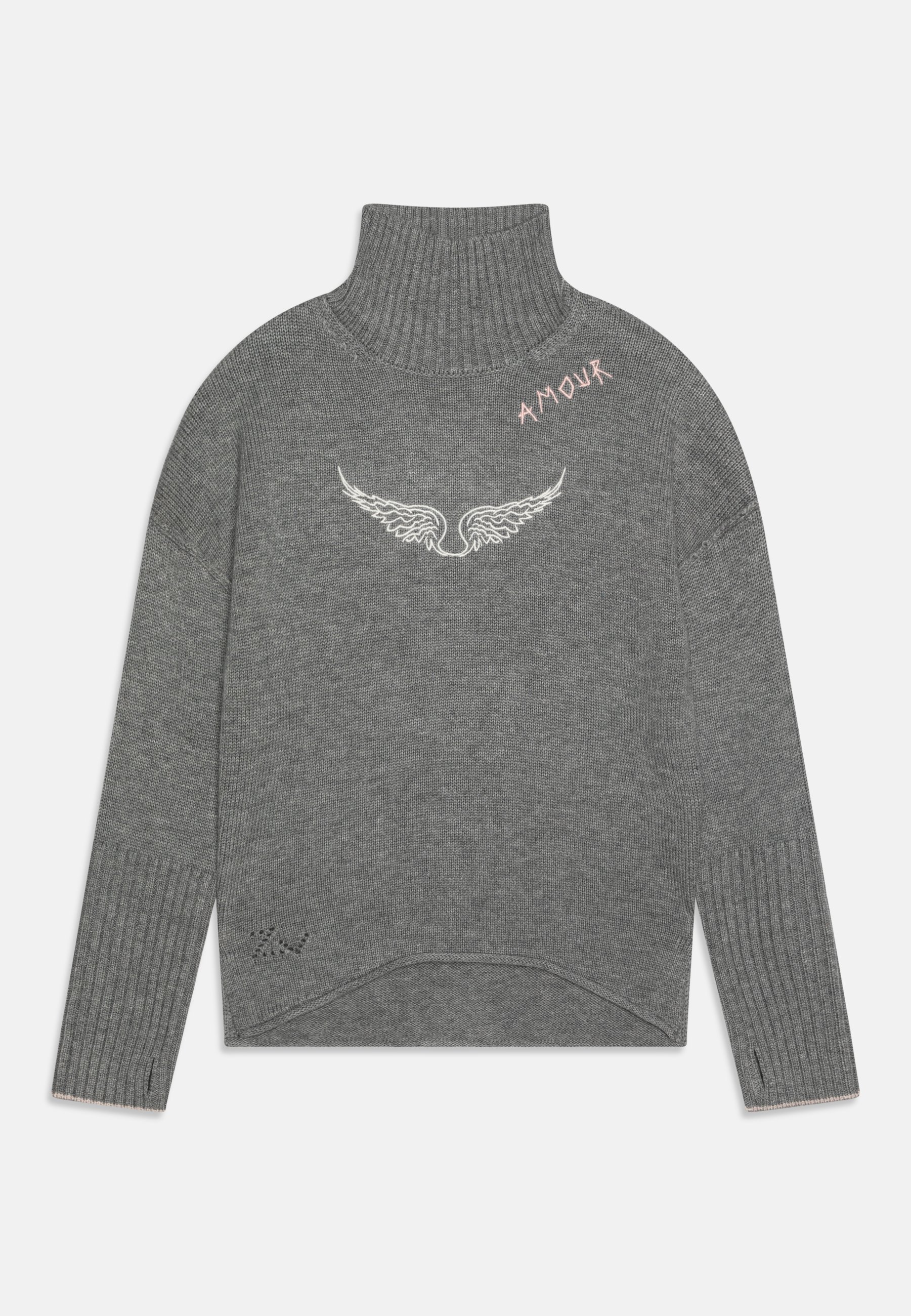 Zadig Voltaire NECK JUMPER Strickpullover gris chine/grau