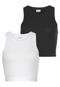 PACK OF 2 CROP - Top - weiß