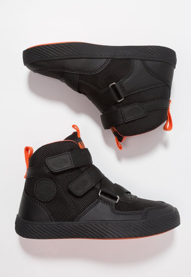 PALLASTREET MID - Baskets montantes - black/firecracker