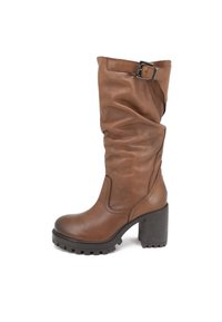 Stivali con plateau - marrone