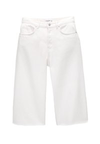 PULL&BEAR Shorts vaqueros - white