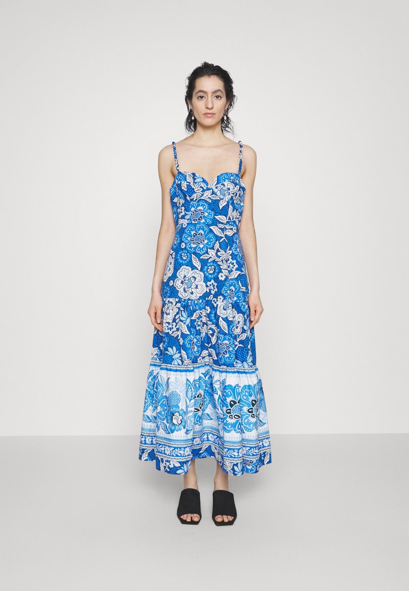 Farm Rio FULL OF FLOWERS DRESS Maxikleid blue/blau Zalando.ch