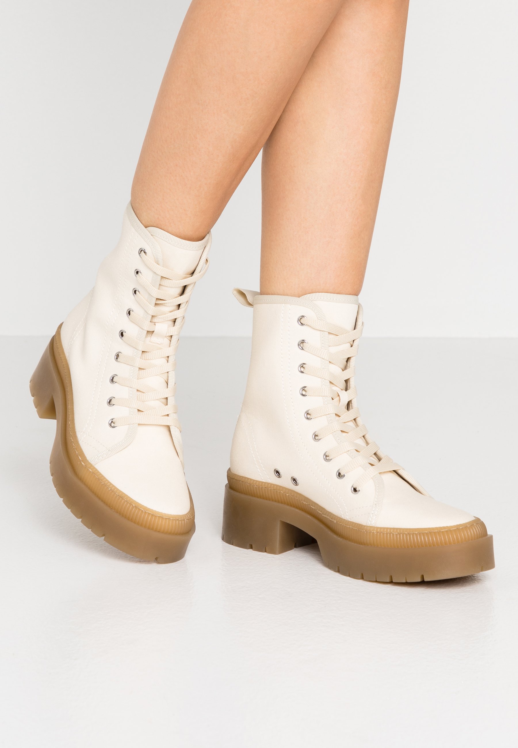 No Name KROSS LOW - Ankelboots - tan/ivory No Name KROSS LOW - Ankelboots - tan/ivory