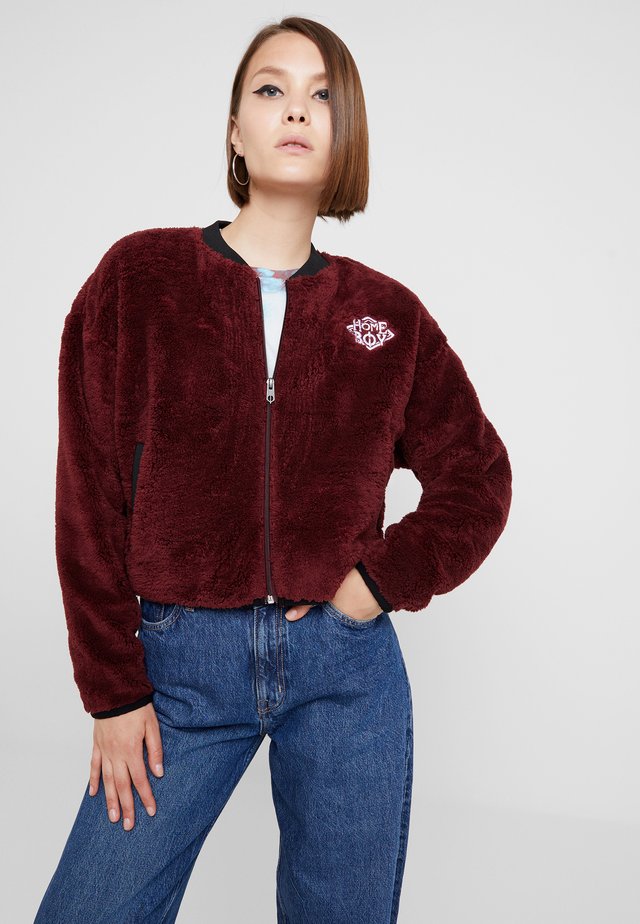 POODLE - Fleece jacket - bordeaux