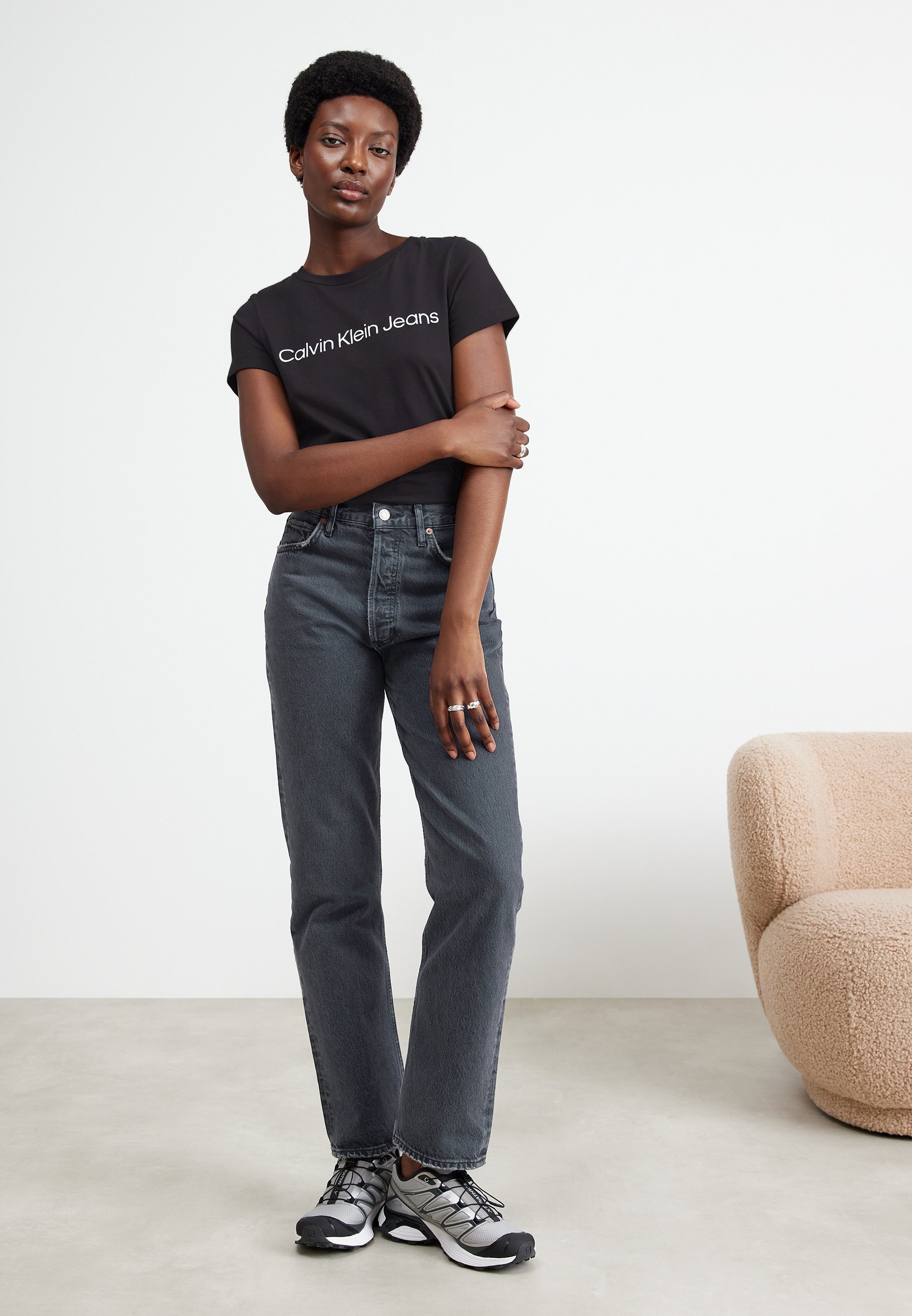Calvin Klein Jeans CORE MONOGRAM REGULAR - T-shirt z