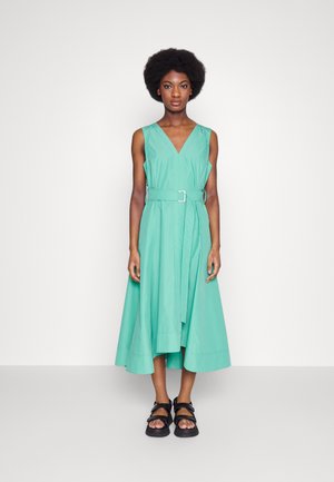 3.1 Phillip Lim V NECK BELTED MIDI - Nappali ruha - green