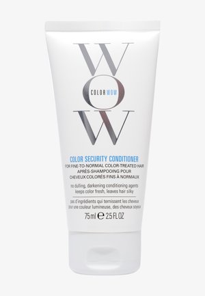 Tubka odżywki Color Wow Color Security do cienkich i normalnych włosów farbowanych, 75 ml, bez środków matujących, utrzymuje kolor świeży, a włosy jedwabiste.