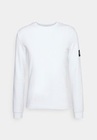 BADGE TEE - Top dugih rukava - bright white