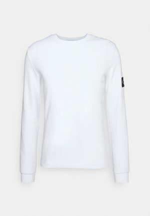 Calvin Klein Jeans WAFFLE - Pikkade varrukatega topp - bright white