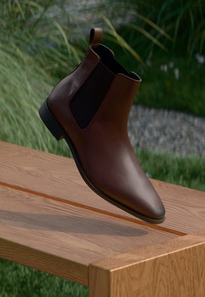 LEATHER - Kotníkové boty - cognac