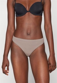 ONLY ONLVICKY THONG 3 PACK - String - mushroom/black/falcon