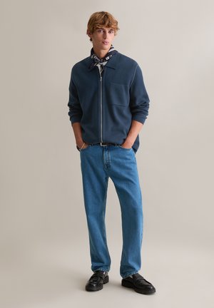 Strickjacke - navy teal