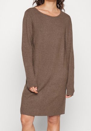 Abito in maglia - mottled brown