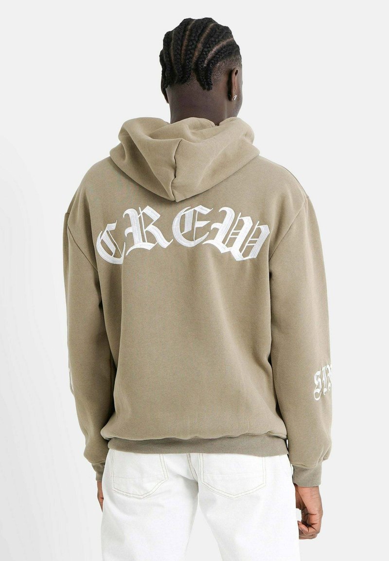 Sixth June CREW - Felpa con cappuccio - kaki