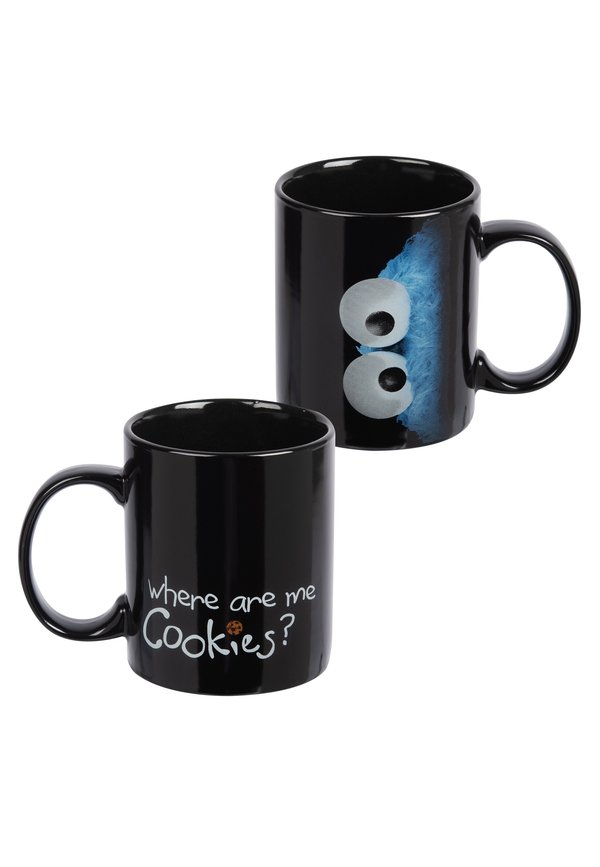 KRÜMELMONSTER KAFFEETASSE BECHER KAFFEEBECHER 320 ML - Sonstige Accessoires - schwarz