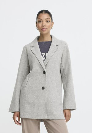 BONDY - Klassisk frakke - mid grey melange
