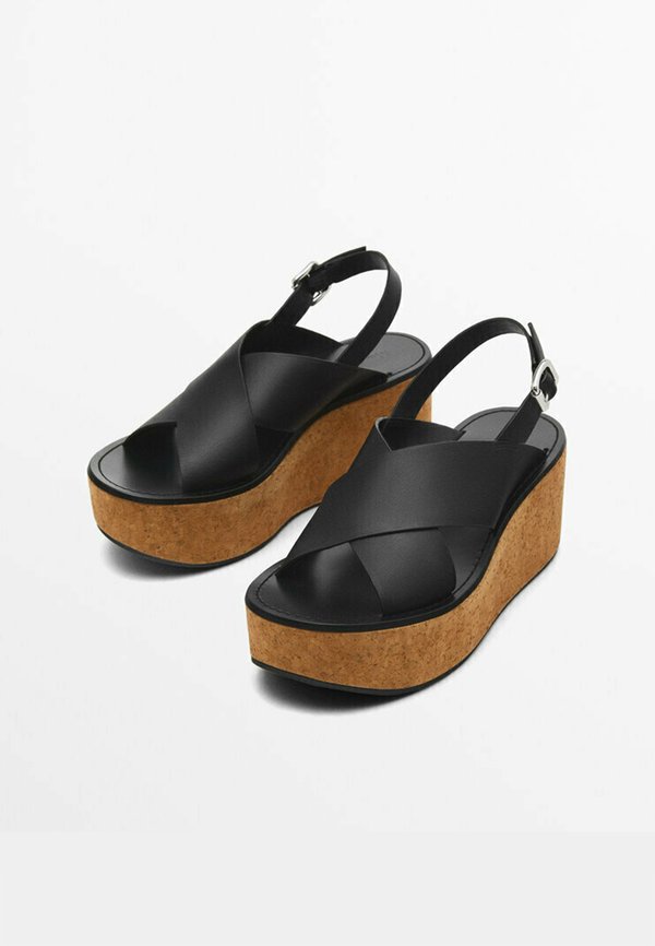 CROSSED STRAPS - Platform sandals2