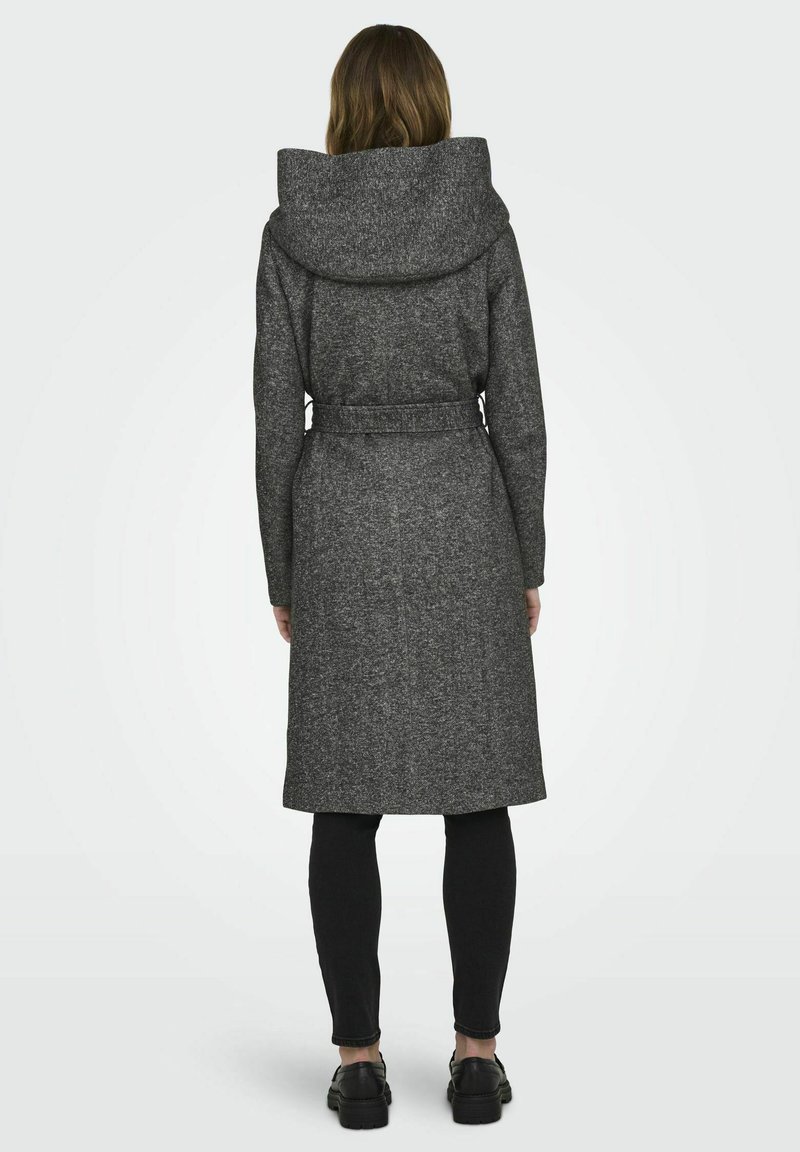 ONLY ONLSEDONA Klassischer Mantel dark grey melange/dunkelgrau