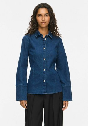 VILA, DENIM SHIRT VIAMANZA LONG SLEEVED - Chemisier - dark blue denim
