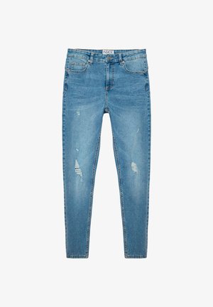 INSIDE PUSH UP - Vaqueros pitillo - azul