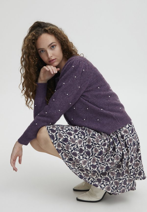 IRFLEURIE - Cardigan - vintage violet melange2
