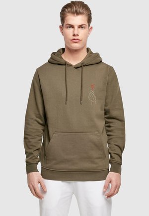 Merchcode HEART  - Hoodie - olive