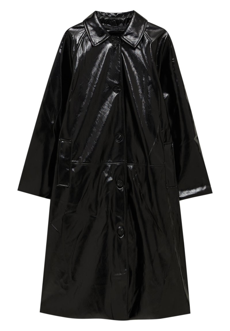 PULL&BEAR Trenchcoat gemêleerd zwart PULL&BEAR Trenchcoat gemêleerd zwart