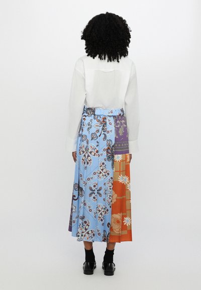 WEEKEND MaxMara EDERE - Pliceret nederdel /Nederdele med folder - azzurro