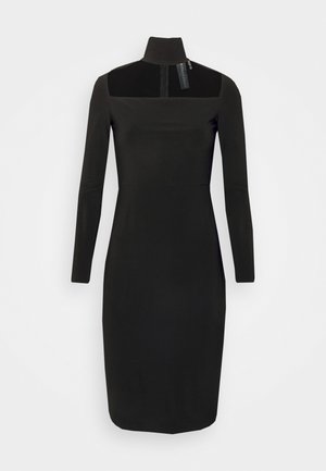Norma Kamali LONG SLEEVE STRAPLESS TURTLENECK DRESS TO KNEE - Sukienka koktajlowa