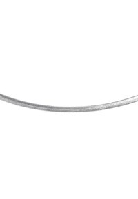 Cavo metallico intrecciato d'argento con una superficie liscia e flessibile. Ha uno spessore uniforme e una lucentezza costante lungo tutta la sua lunghezza.