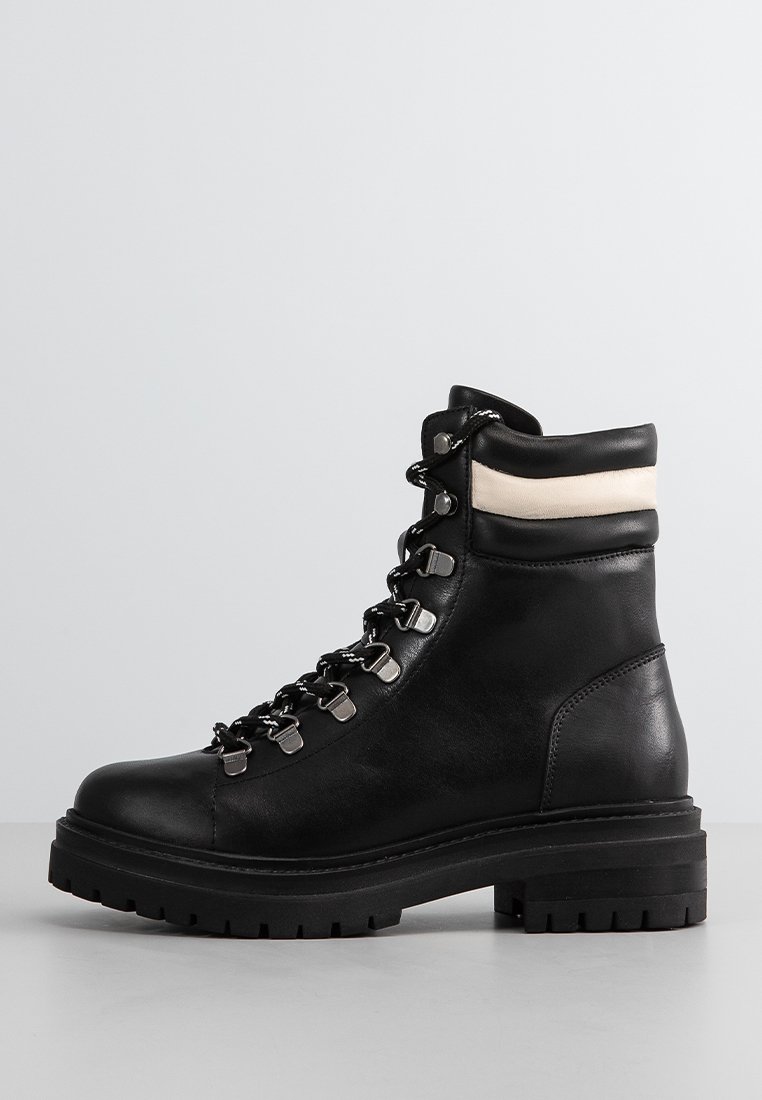 Lazamani Veterboots zwart Lazamani Veterboots zwart