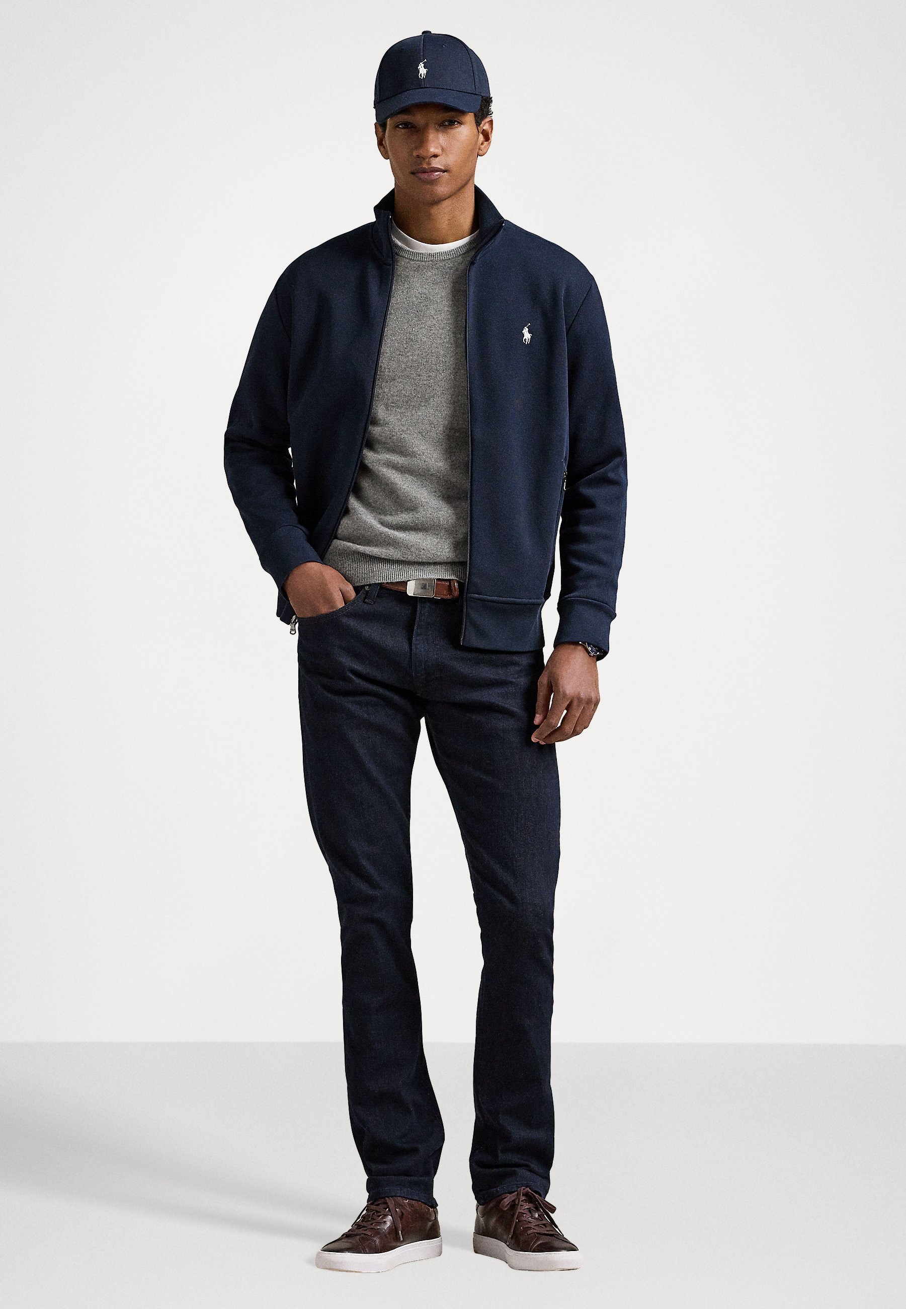 Polo Ralph Lauren DOUBLE KNIT TRACK JACKET - Zip-up sweatshirt