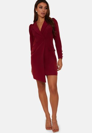 PUFF SLEEVE - Shirt dress - berry