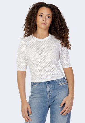 Print T-shirt - cloud dancer